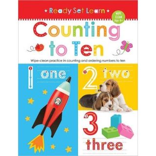 Wipe Clean Counting Numbers Early Learning Book Ages 3+