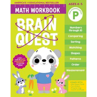 Brain Quest Math Workbook: Pre-Kindergarten