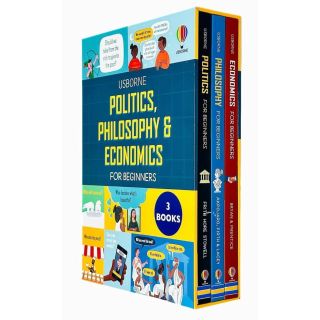 Usborne For Beginners Series: Politics, Philosophy and Economics 3 Books Collection Box Set - Ages 11+