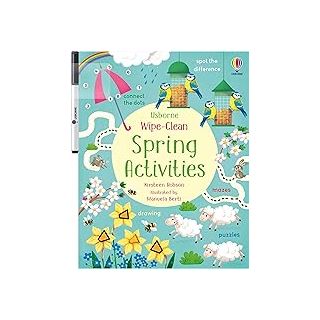Usborne Wipe Clean Activities : spring activities