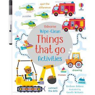 Usborne Wipe Clean Activities :things that go