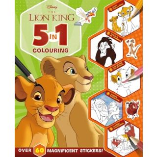 Disney The Lion King: 5 in 1 Colouring