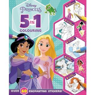Disney Princess: 5 in 1 Colouring