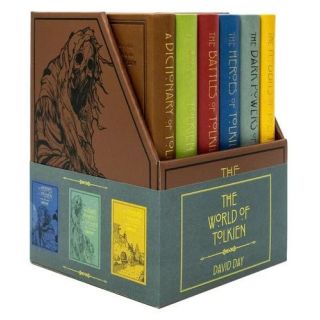 The World of Tolkien Complete 6 Books Collection Box Set by David Day (Dictionary, Atlas, Battles, Heroes, Dark Powers & Hobbits)