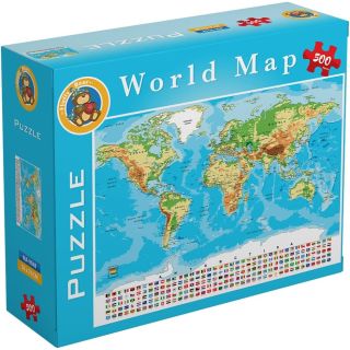 World Map - 500 PCS-MA-9048